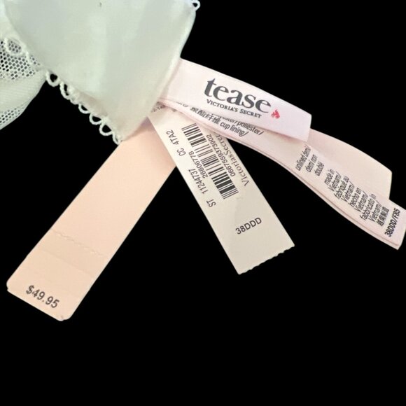 Tease Bridal Cap-Sleeve Unlined Demi Bra, Coconut White - Victoria's Secret - Picture 2 of 2